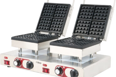 Komerciālais vafeļu cepējs Dubultais Kvadrātveida Beļģu | Adexa MLP801B2