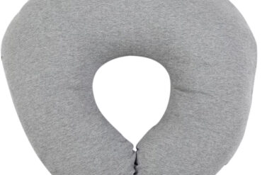 Zīdīšanas spilvens 55x55 cm - Džersijas kokvilna - Bumbiņu šķiedra - 600g - Pelēka | Siexa NFP55551