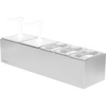 Komerciālais dvīņu 3 litru sūkņa izsmidzinātājs un 3x1,1 litru trauki | Adexa NHGN16B - Image 2