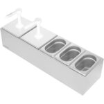 Komerciālais dvīņu 3 litru sūkņa izsmidzinātājs un 3x1,1 litru trauki | Adexa NHGN16B