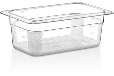 Polikarbonāta Gastronorm panna GN1/4 dziļums 150mm caurspīdīga | Adexa P8146