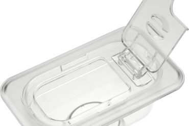 Polikarbonāta Gastonormas Konteinera Vāks ar Atlokāmu Vāku GN1/9 | Adexa P819LF