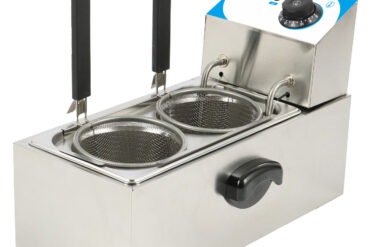 Komerciāla makaronu vārītājs Elektriska 2 grozi 4 litri Galda virsma | Adexa PCM4L