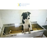 Komerciāla trauku mazgāšanas izlietne Nerūsējošais tērauds 1 bļoda Aizsargpaneļi 1400x600x900mm Kvadrātas kājas | Adexa PSA14060 - Image 3