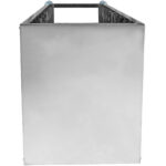 10 līmeņu plaukts/paletes/pannas ratiņi, platums 310-350mm, ar slēgtām sāniem, nerūsējošais tērauds | Adexa PT10P - Image 6