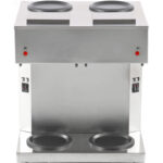 Komerciālais dubultais filtra kafijas automāts ar manuālu uzpildi, 2 stikla krūzes, 4 sildvirsmas | Adexa RB286X2 - Image 4