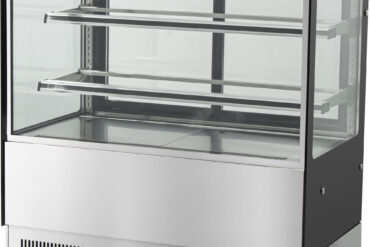 Kūku letes vitrīna 1800x730x1200mm 2 plaukti Spoguļa priekšpuse LED | Adexa GN1800RF2