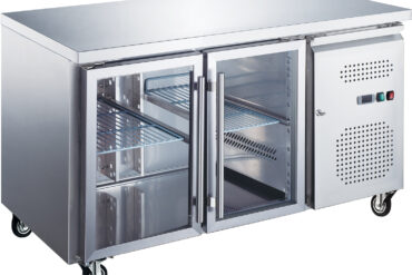 Komercdzesēts letes skaitītājs 2 stikla durvis Dziļums 700mm | Adexa RG21VGLASS