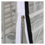 Vāks ar 2 rāvējslēdzējiem Adexa RT1115 plastmasas ratiņiem | Adexa RT1115C - Image 3