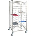 2x12 līmeņu Elastīga platuma Plaukts/Paliktnis/Panna/Pašattīrošs Ratiņš Nerūsējošais Tērauds | Adexa RTFT12D - Image 2