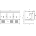 Saladette Atvērts tops 3 durvis | Adexa SDT3 - Image 3