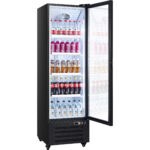 Vitrīnas pudeļu ledusskapis vertikāls ar vienām durvīm 345 litri Bez augšējā paneļa | Adexa SC380FB - Image 2