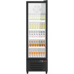 Vitrīnas pudeļu ledusskapis vertikāls ar vienām durvīm 345 litri Bez augšējā paneļa | Adexa SC380FB - Image 3