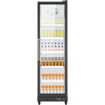 Vitrīnas pudeles ledusskapis stāvošs ar vienām durvīm 363 litri Pilna durvju dizains | Adexa SC380FC - Image 3