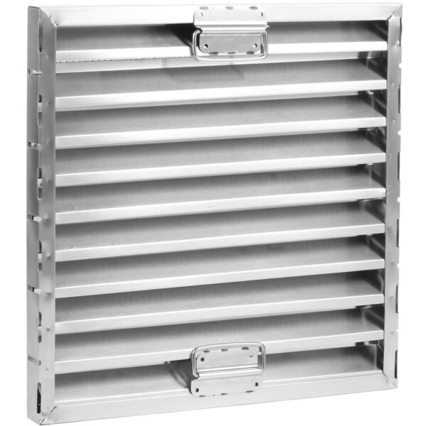 Nosūces nojumes Atvairītāja filtrs ar rokturi un vadotnēm Nerūsējošais tērauds 500x500x40mm | Adexa SCF50504HG