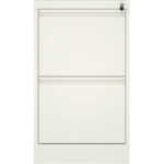 Profesionālais metāla dokumentu skapis ar 2 atvilktnēm 460x620x720mm Balts | Adexa SEDA2W - Image 4