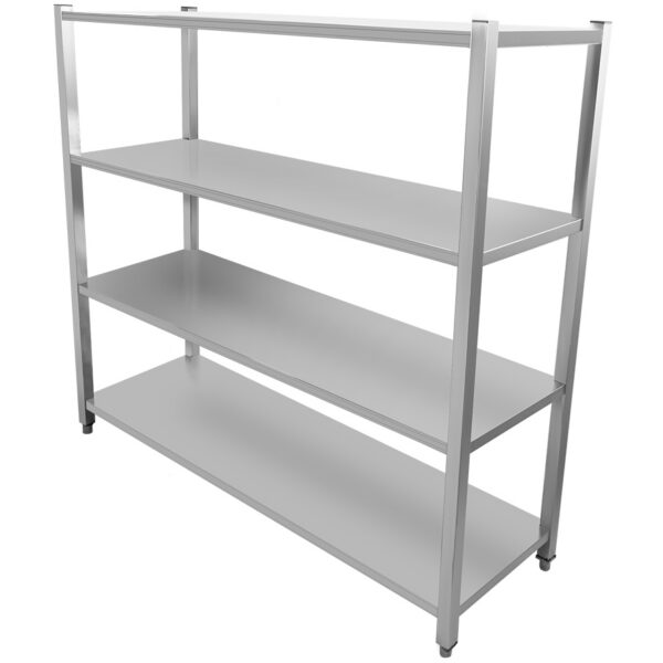 Profesionāls plauktu komplekts Nerūsējošais tērauds 1500x500x1500mm 4 plaukti | Adexa SSB15050