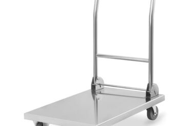 Platformas ratiņi Nerūsējošais tērauds 500kg Salokāms rokturis 820x520x970mm | Adexa ST047B