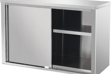 Sienas skapja skapis ar durvīm Nerūsējošais tērauds 800x400x650mm | Adexa SWC80402D