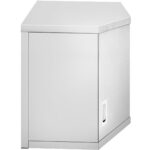 Stūra sienas skapītis Nerūsējošais tērauds 800x800x400x400x650mm | Adexa SWCCN80402DR - Image 5