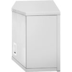 Stūra sienas skapītis Nerūsējošais tērauds 800x800x400x400x650mm | Adexa SWCCN80402DR - Image 2