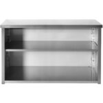 Sienas skapītis skapis Nerūsējošais tērauds 1400x400x800mm | Adexa SWCH14040