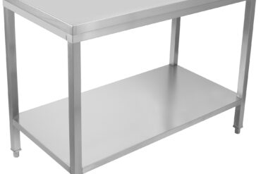 Profesionāls darba galds Nerūsējošais tērauds Apakšējais plaukts 1800x600x900mm | Adexa SWT60180