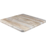 Laminēts kvadrātveida galda virsma balts 30x30 collas | Adexa TT3030WHITE - Image 2