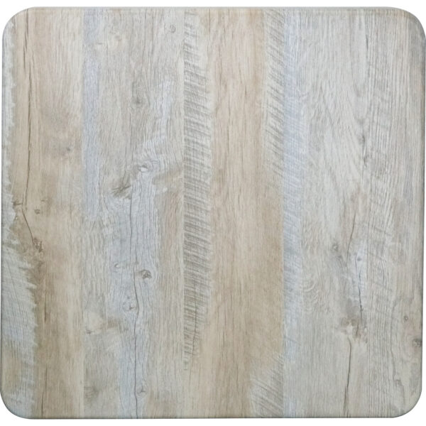 Laminēts kvadrātveida galda virsma balts 30x30 collas | Adexa TT3030WHITE