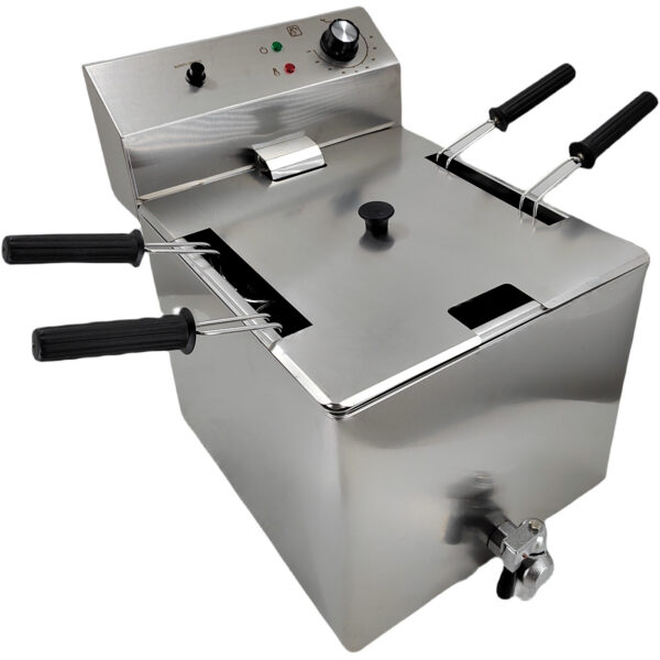 Elektriska komerciāla pastas katls 4 grozi 12 litri 3kW Izplūdes krāns | Adexa VAPC4