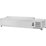 Refrigerated Servery Prep Top 1600mm 7xGN1/4 Depth 330mm Stainless steel lid | Adexa EA16 - Image 2
