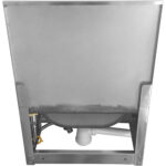 Komerciālais roku mazgāšanas izlietne, ceļgalu kontrole, nerūsējošais tērauds | Adexa WB002 - Image 3