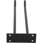 Vīna glāžu turētājs melns, pie sienas stiprināms, garums 300mm, 3 vīna glāzes | Adexa WGA18500300B - Image 4