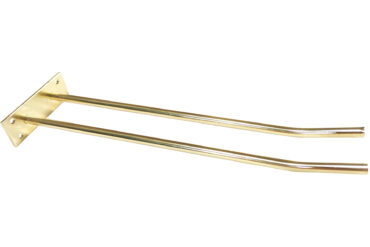 Vīna glāžu statīvs, zelta, sienas montējams, garums 400 mm, 4 vīna glāzes | Adexa WGA18500400G