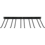 Vīna glāžu turētājs Melns Sienas stiprinājums Garums 400mm 20 vīna glāzes | Adexa WGA58500400B - Image 2