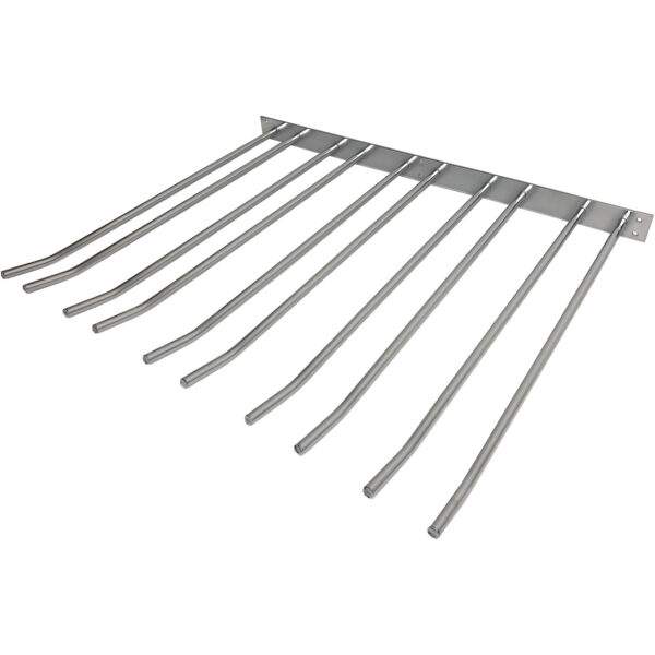 Vīna glāžu turētājs, sudraba, piestiprināms pie sienas, garums 400 mm, 20 vīna glāzes | Adexa WGA58500400S