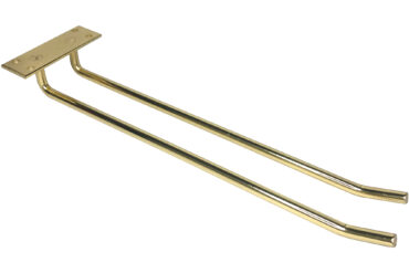 Vīna glāžu turētājs zelta, griestu montāža, garums 400mm 4 vīna glāzes | Adexa WGB18500400G