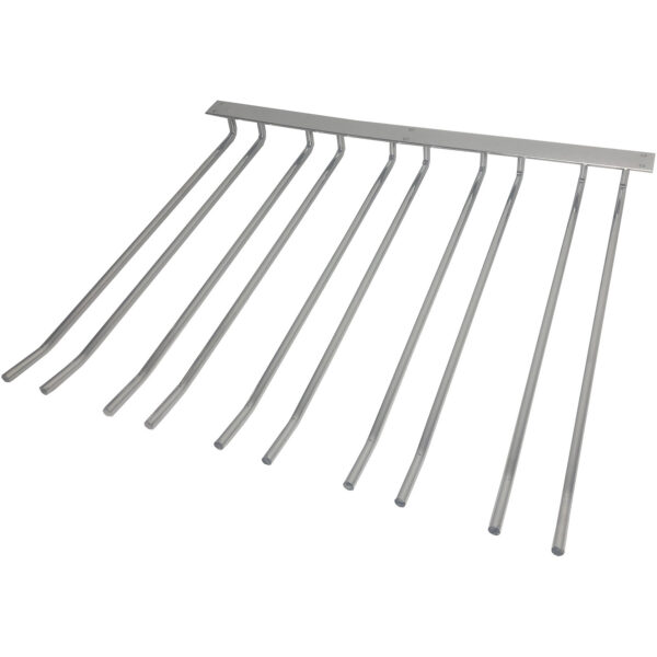 Vīna glāžu statīvs sudrabs, griestos montējams, garums 300 mm, 15 vīna glāzes | Adexa WGB58500300S