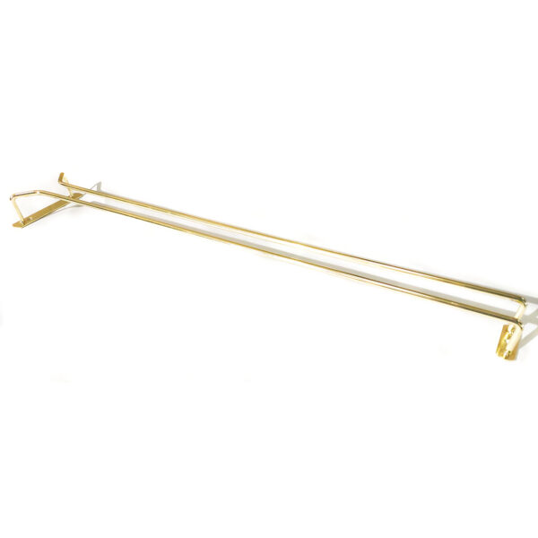 Vīna glāžu turētājs Zelts Pie griestiem stiprināms Garums 600mm 7 vīna glāzes | Adexa WGR124G