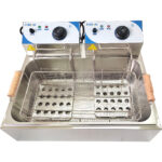 Komerciāla dvīņu fritēšanas ierīce Elektriskā 14 litri 2.5+2.5 kW darba virsmas | Adexa WHCD171 - Image 3