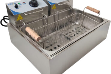 Komerciāla dvīņu fritēšanas ierīce Elektriskā 14 litri 2.5+2.5 kW darba virsmas | Adexa WHCD171