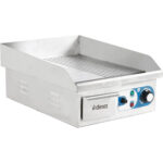 Komerciāla Griddle Gluda/Rievojama Mazā 1 zona 2kW Elektriska | Adexa WHEG810AFR