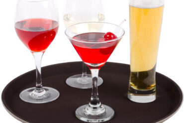 Neslīdošs servēšanas paplāte Super plastmasa Apaļa 14" Melna | Adexa WHF1400