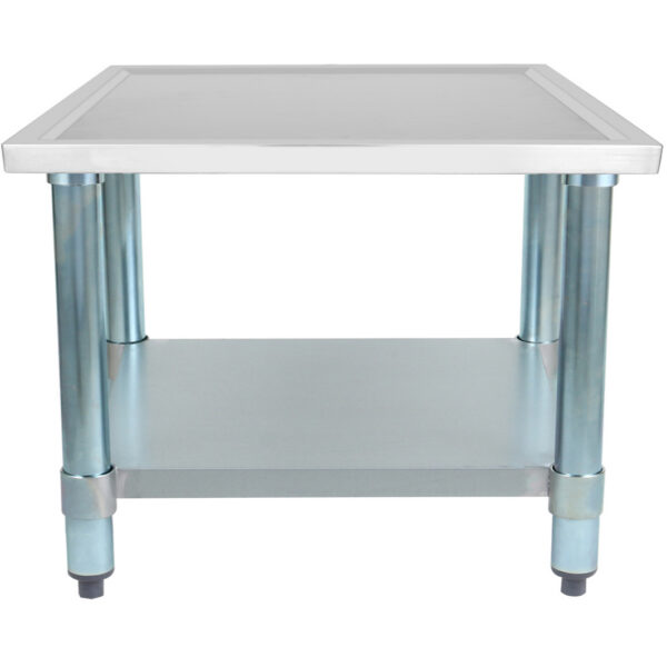 Nerūsējošā tērauda komerciālais aprīkojuma statīvs ar cinkotu apakšplauktu un jūras malām 800x700x600mm | Adexa WHMT7080