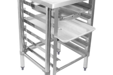 Komercaprīkojuma statīvs ar 6 līmeņu paplātes turētāju GN1/1 ar jūras malām 600x600x900mm | Adexa WHMTR6060