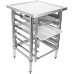 Komerciāls aprīkojuma statīvs ar 6 līmeņu paplātes turētāju GN1/1 jūras malas 600x700x900mm | Adexa WHMTR7060