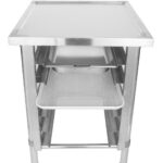 Komerciālā aprīkojuma statīvs ar 6 līmeņu paplāšu plauktu GN1/1 jūras malas 1000x600x900mm | Adexa WHMTR60100 - Image 2