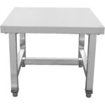 Komercaprīkojuma statīvs / Zema augstuma galds Nerūsējošais tērauds 450x450x400mm | Adexa WHPS4545 - Image 6