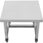 Komercaprīkojuma statīvs / Zema augstuma galds Nerūsējošais tērauds 450x450x400mm | Adexa WHPS4545 - Image 5