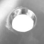 Komerciāla izlietne ar atkritumu caurumiem Nerūsējošais tērauds 1400x600x900mm 1 bļoda labajā pusē Aizsargs | Adexa WHSTD1470R - Image 4